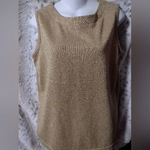 Bob Mackie Studio Vintage Size Medium Gold Shine Top